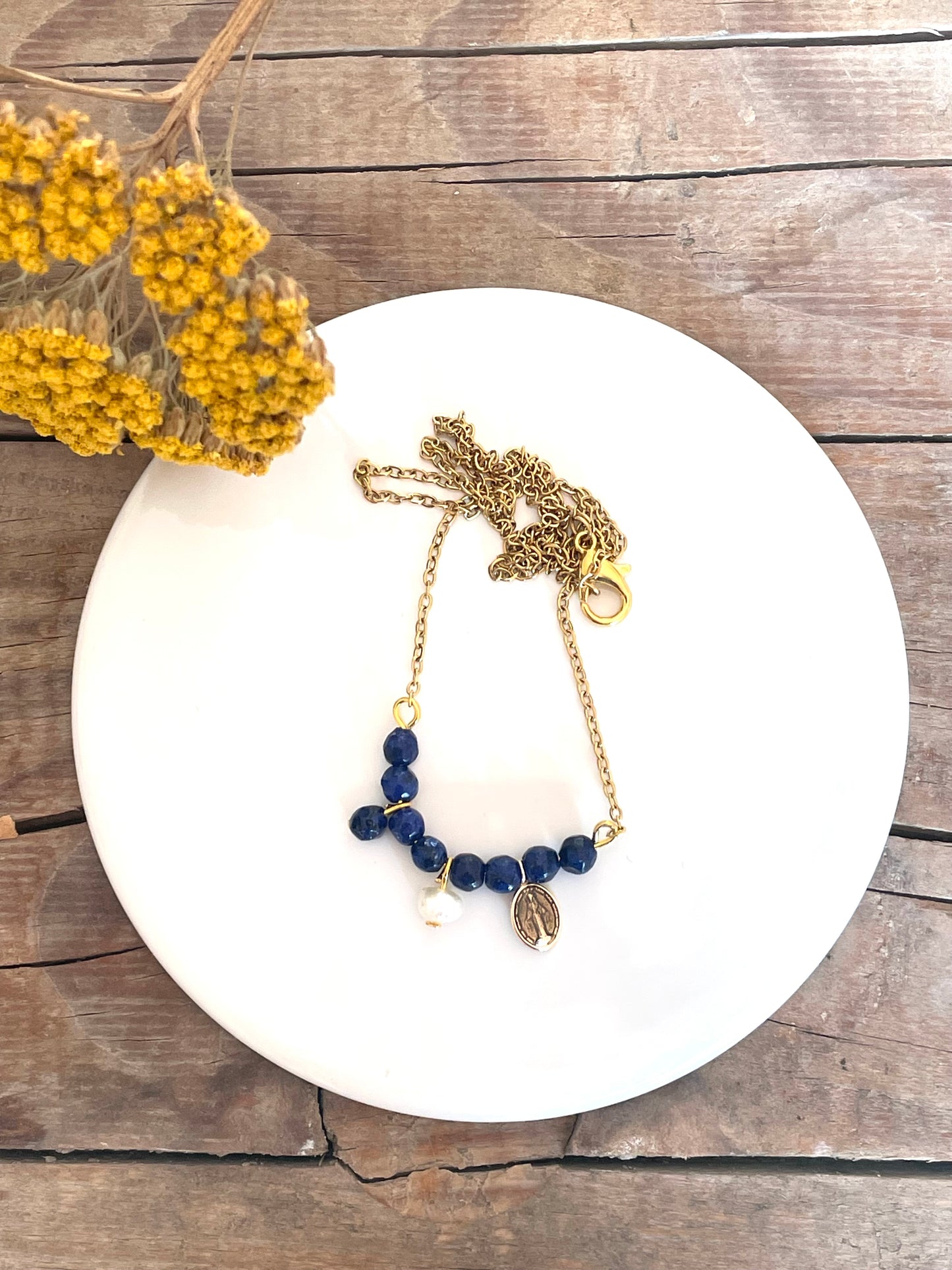 Collana charms blu