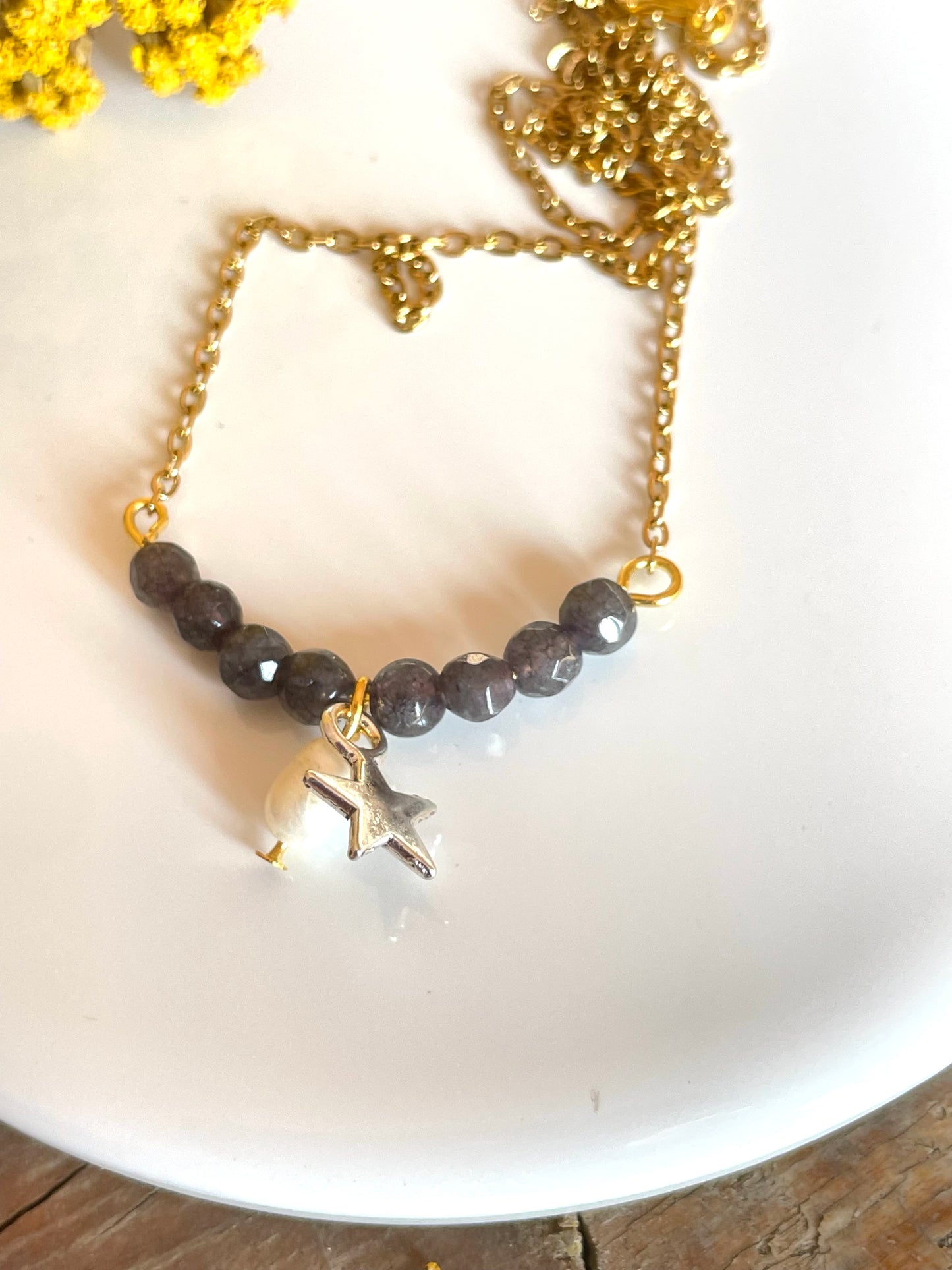 Collana charms con stella
