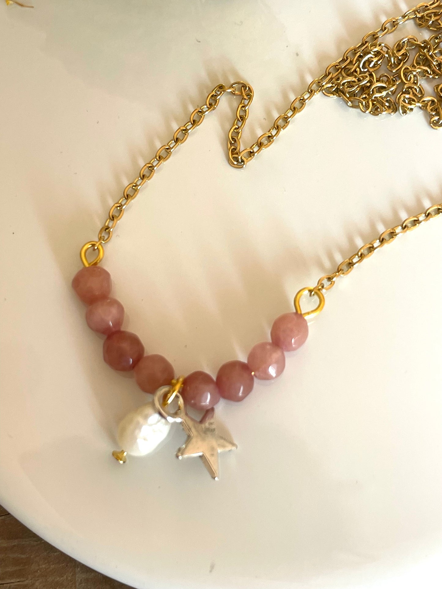 Collana charms con stella