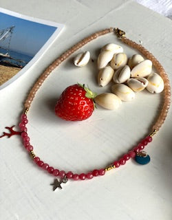Collana CORALLO var. rosa corallo