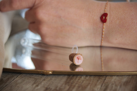 Bracciale cuore rosso